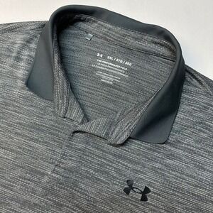 Under Armour Performance Polo Shirt Men's 3XL Grey Golf Loose HeatGear Stretch